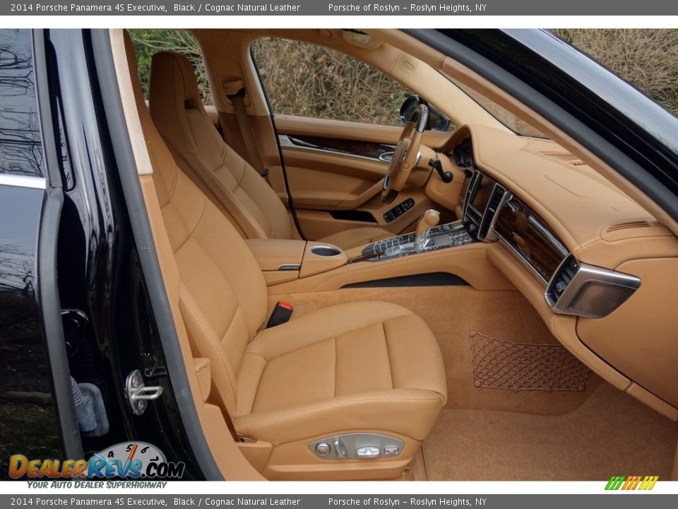 2014 Porsche Panamera 4S Executive Black / Cognac Natural Leather Photo #18