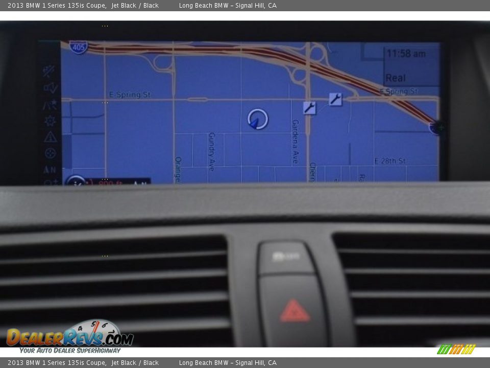 2013 BMW 1 Series 135is Coupe Jet Black / Black Photo #24