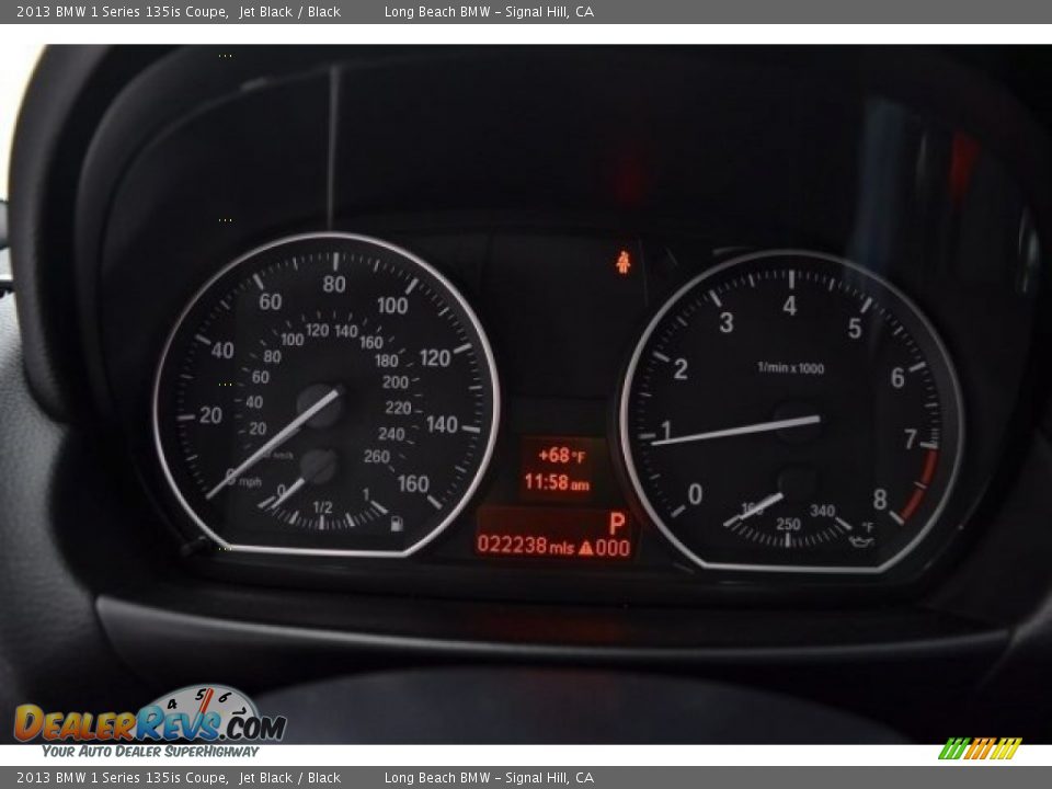 2013 BMW 1 Series 135is Coupe Jet Black / Black Photo #26