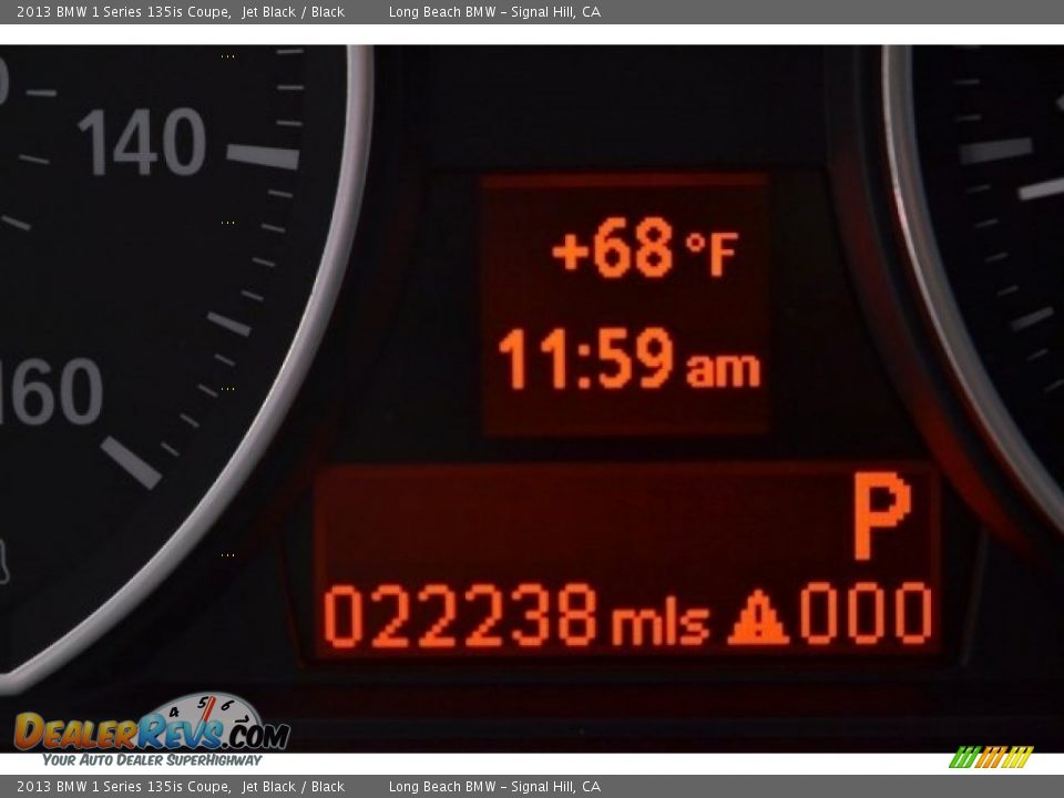 2013 BMW 1 Series 135is Coupe Jet Black / Black Photo #27