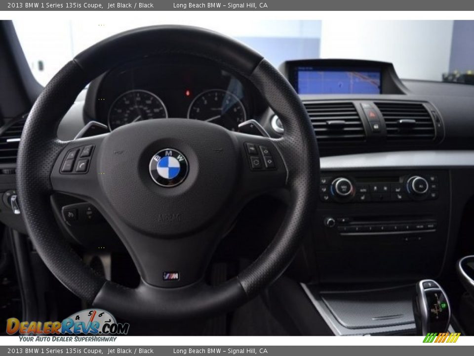2013 BMW 1 Series 135is Coupe Jet Black / Black Photo #29