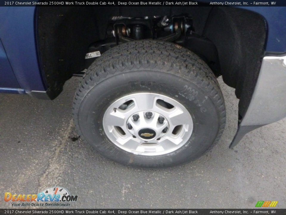 2017 Chevrolet Silverado 2500HD Work Truck Double Cab 4x4 Deep Ocean Blue Metallic / Dark Ash/Jet Black Photo #2