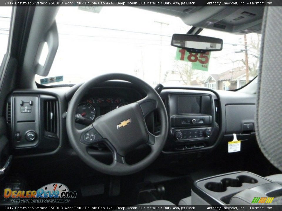 2017 Chevrolet Silverado 2500HD Work Truck Double Cab 4x4 Deep Ocean Blue Metallic / Dark Ash/Jet Black Photo #19