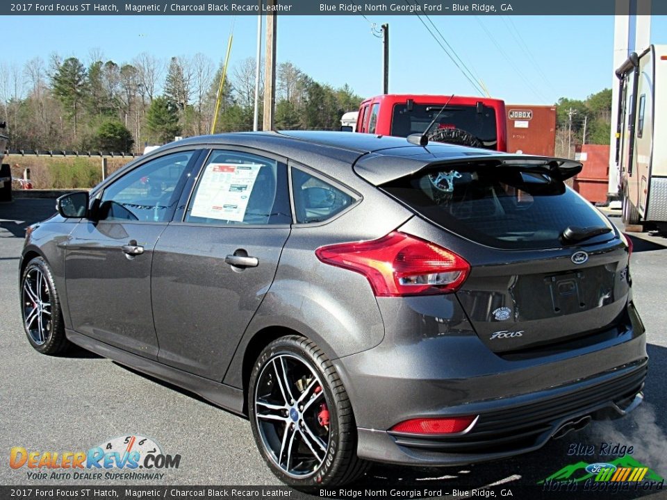 2017 Ford Focus ST Hatch Magnetic / Charcoal Black Recaro Leather Photo #3