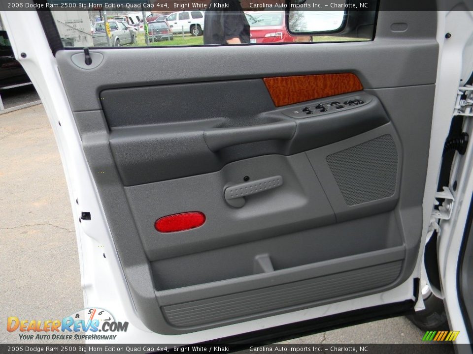 2006 Dodge Ram 2500 Big Horn Edition Quad Cab 4x4 Bright White / Khaki Photo #19