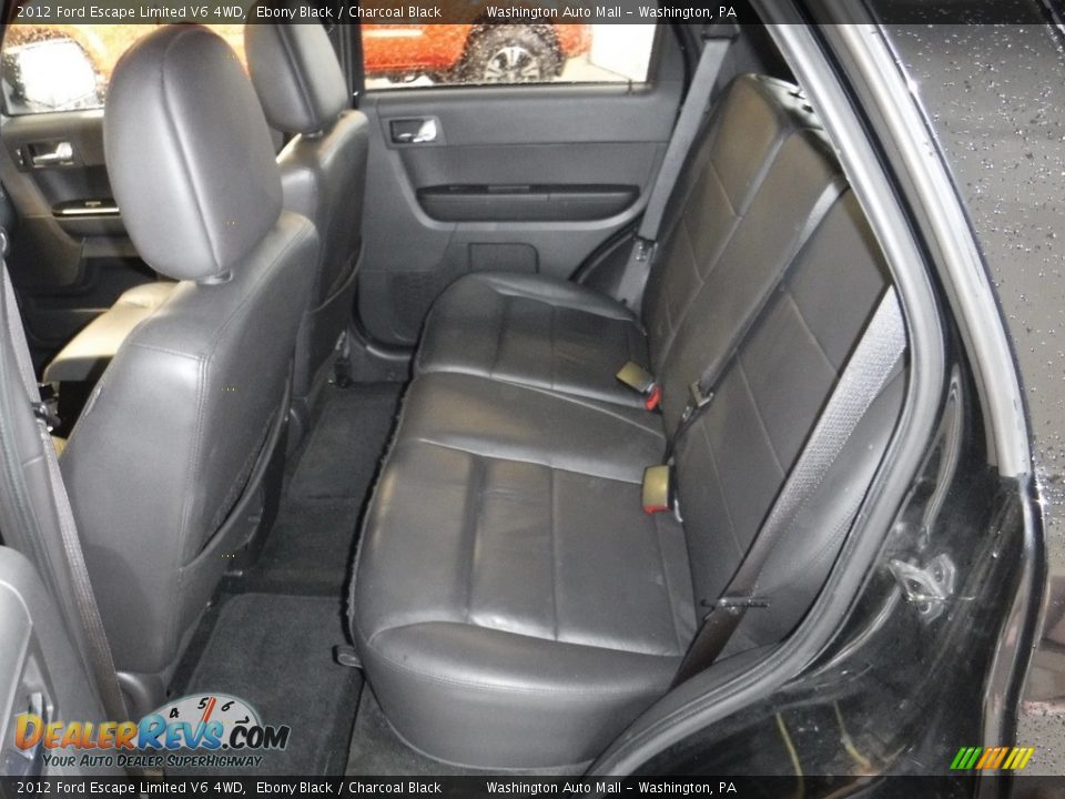 2012 Ford Escape Limited V6 4WD Ebony Black / Charcoal Black Photo #22