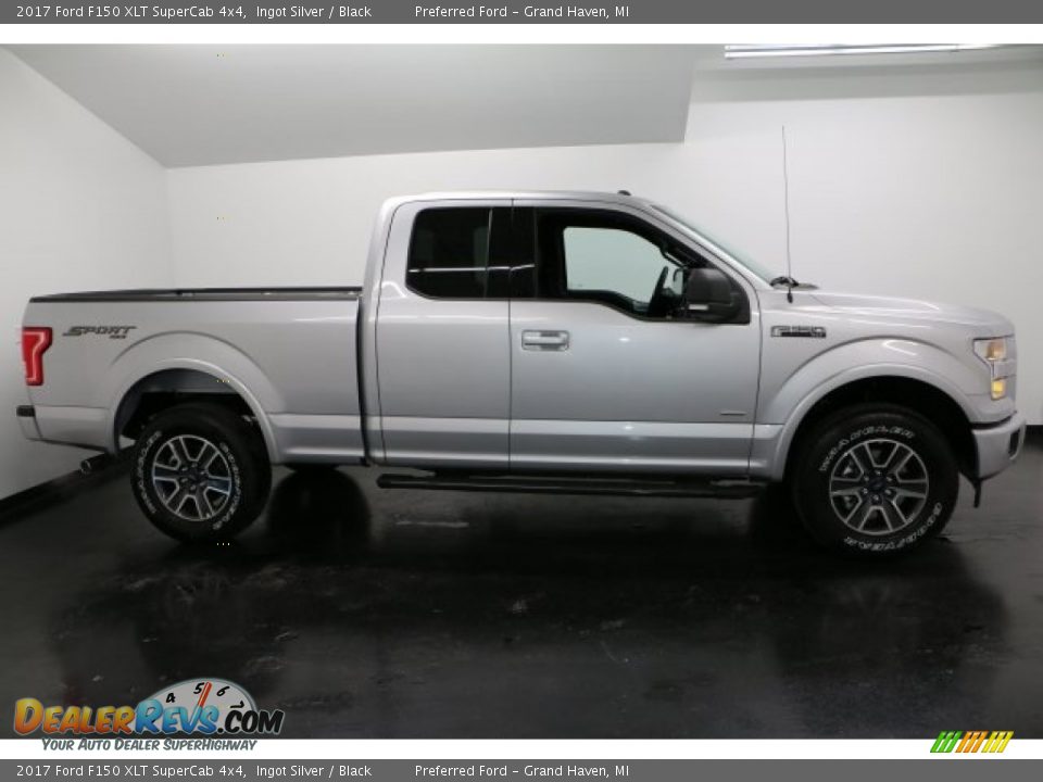 2017 Ford F150 XLT SuperCab 4x4 Ingot Silver / Black Photo #1