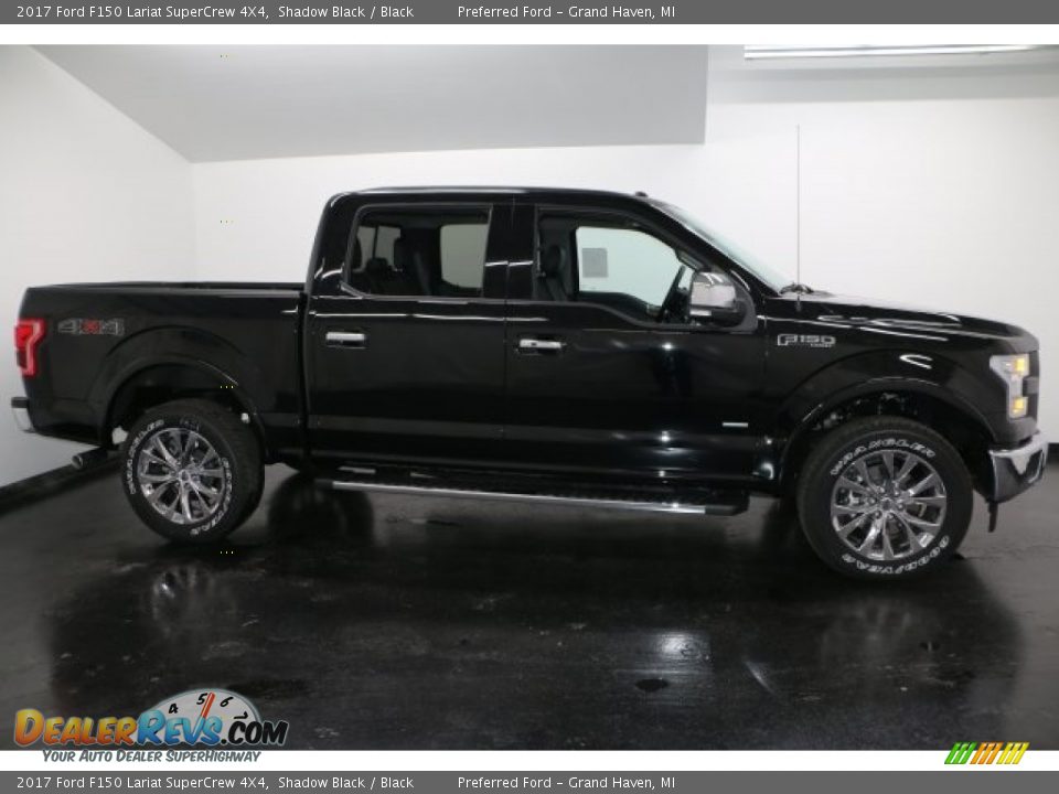 2017 Ford F150 Lariat SuperCrew 4X4 Shadow Black / Black Photo #1