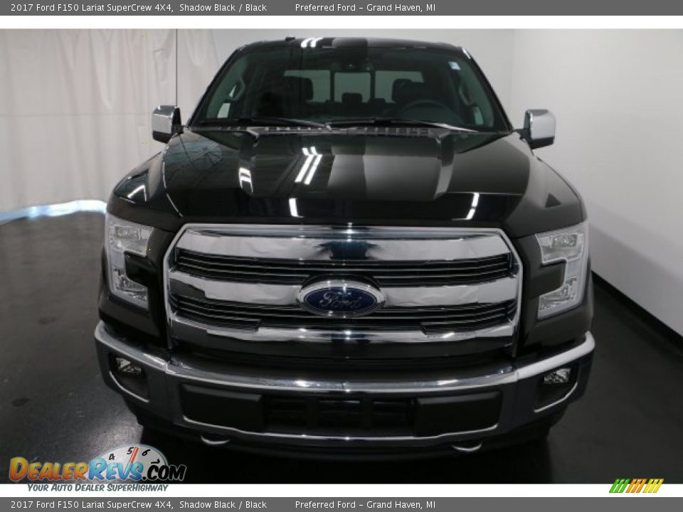 2017 Ford F150 Lariat SuperCrew 4X4 Shadow Black / Black Photo #7