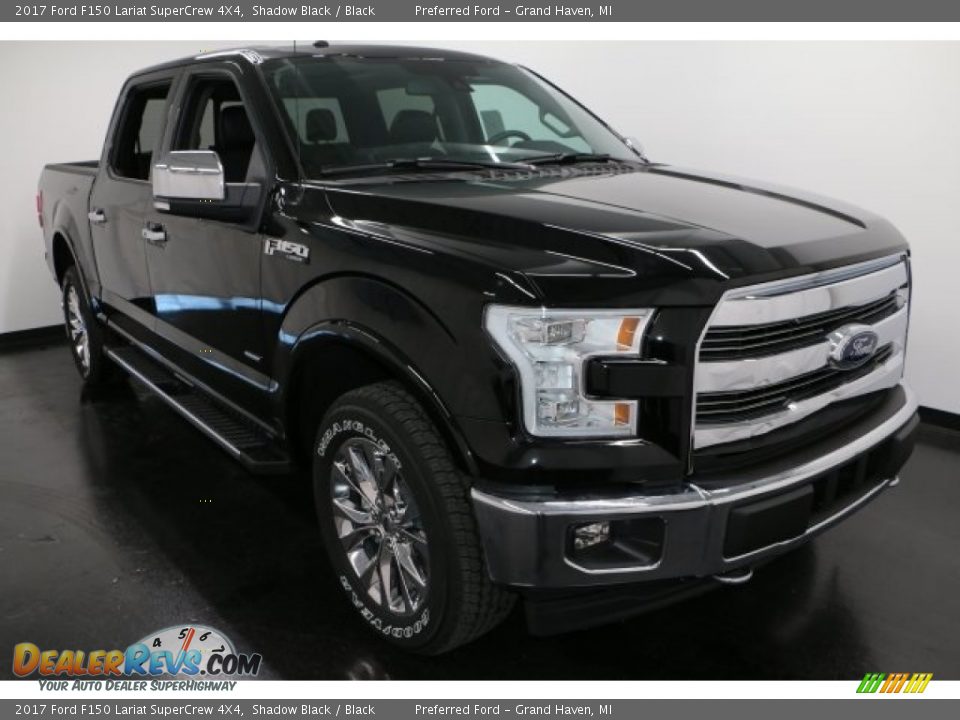 2017 Ford F150 Lariat SuperCrew 4X4 Shadow Black / Black Photo #8