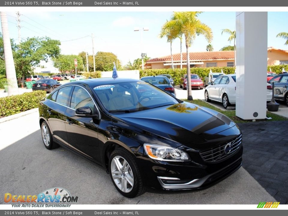 2014 Volvo S60 T5 Black Stone / Soft Beige Photo #1