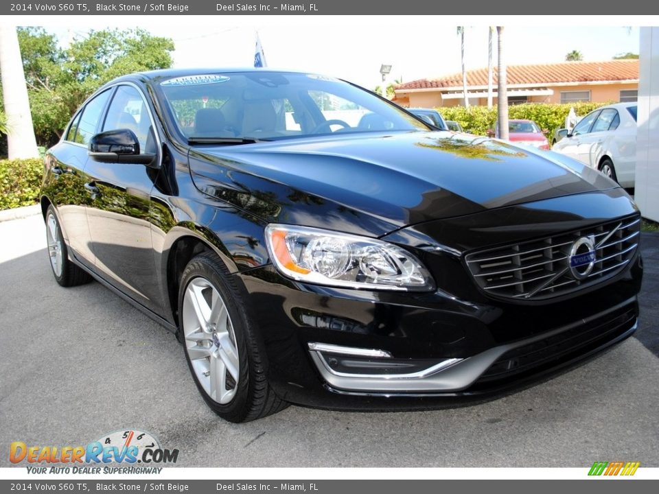 2014 Volvo S60 T5 Black Stone / Soft Beige Photo #2