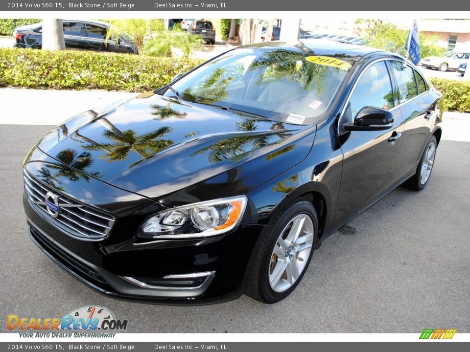 2014 Volvo S60 T5 Black Stone / Soft Beige Photo #4