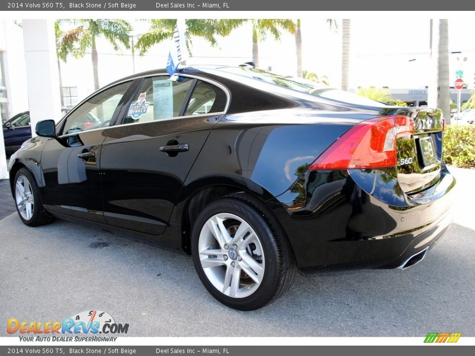 2014 Volvo S60 T5 Black Stone / Soft Beige Photo #7
