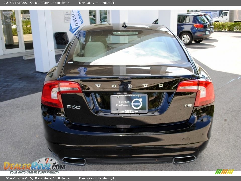 2014 Volvo S60 T5 Black Stone / Soft Beige Photo #8