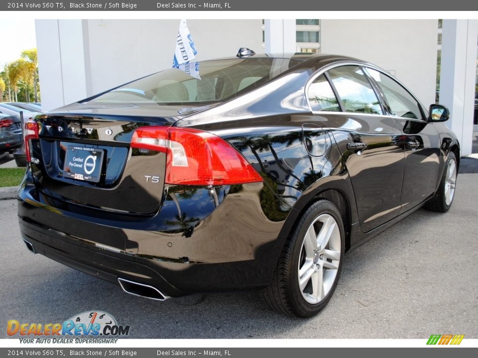2014 Volvo S60 T5 Black Stone / Soft Beige Photo #10