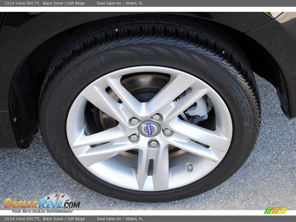 2014 Volvo S60 T5 Black Stone / Soft Beige Photo #11