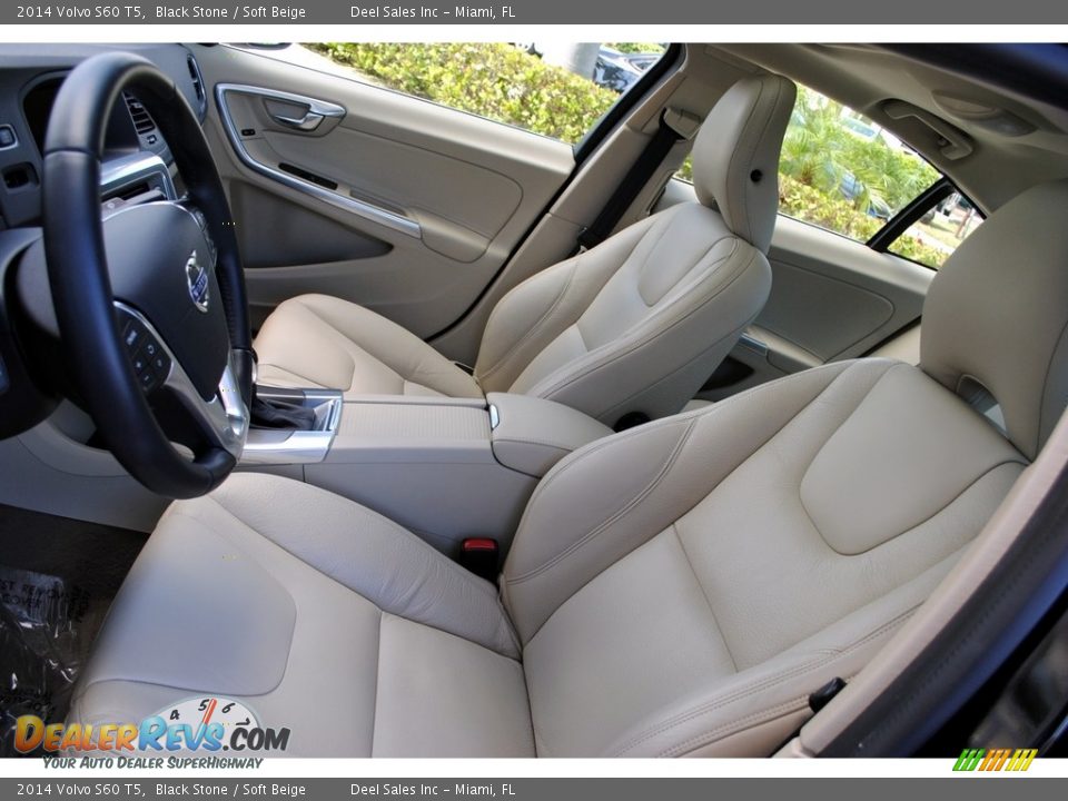 2014 Volvo S60 T5 Black Stone / Soft Beige Photo #15