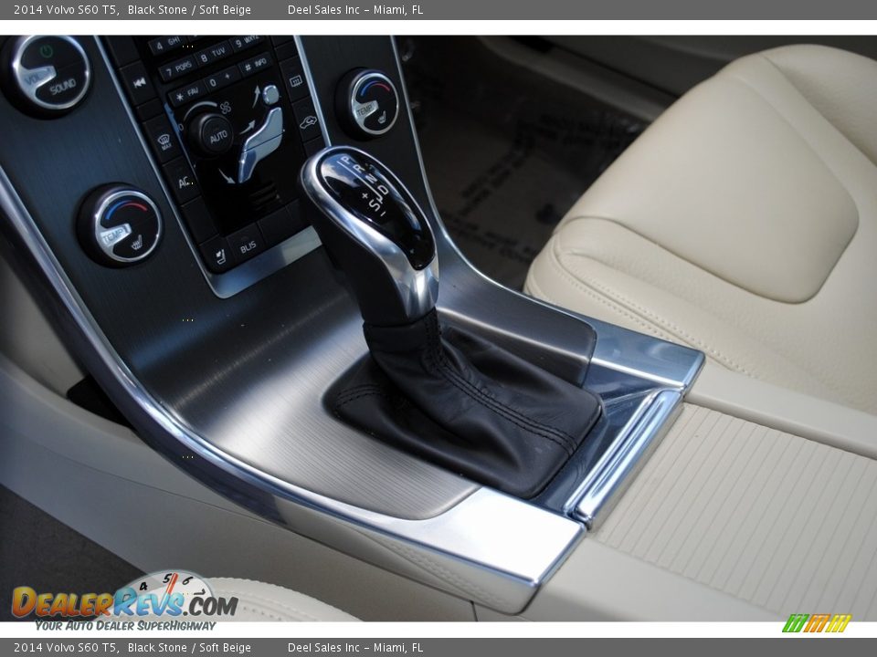2014 Volvo S60 T5 Black Stone / Soft Beige Photo #17