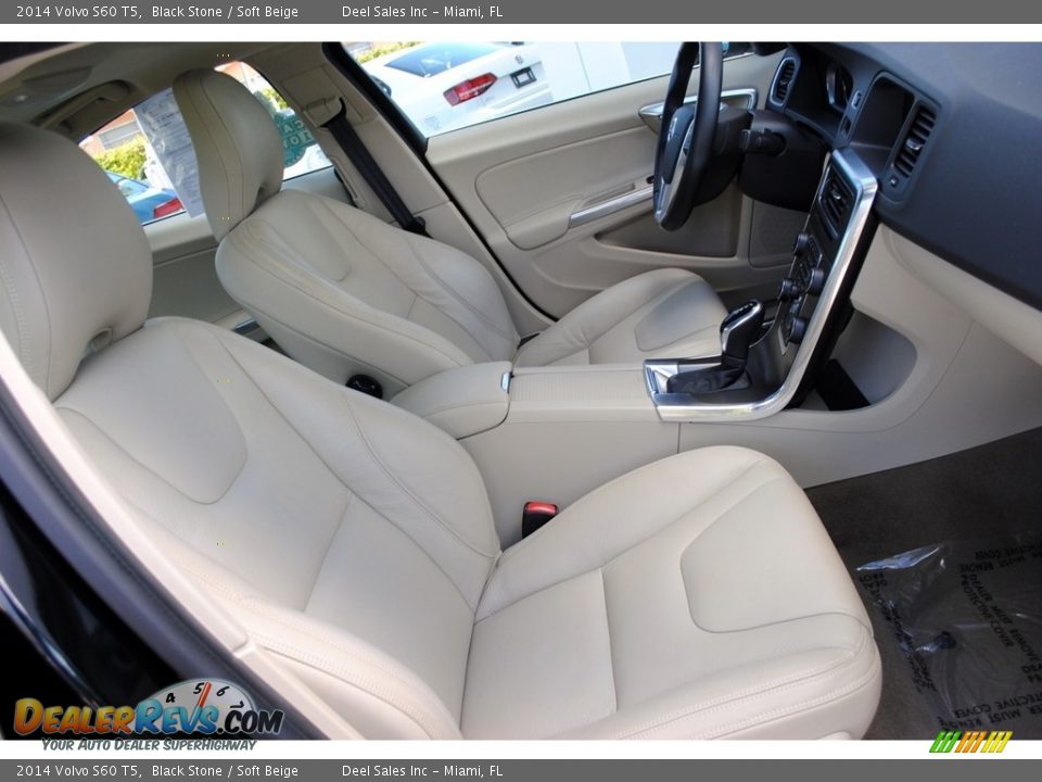 2014 Volvo S60 T5 Black Stone / Soft Beige Photo #19