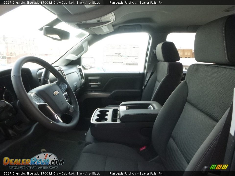 2017 Chevrolet Silverado 1500 LT Crew Cab 4x4 Black / Jet Black Photo #10