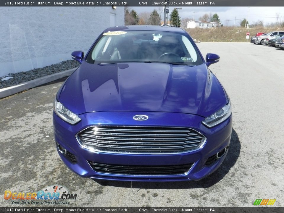 2013 Ford Fusion Titanium Deep Impact Blue Metallic / Charcoal Black Photo #4