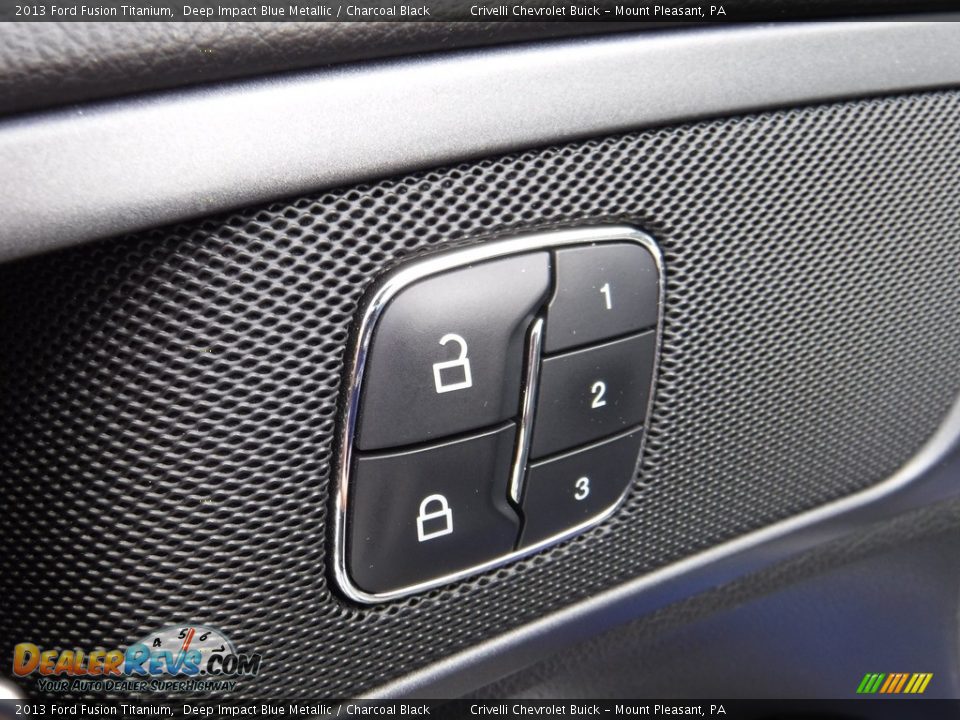 2013 Ford Fusion Titanium Deep Impact Blue Metallic / Charcoal Black Photo #17