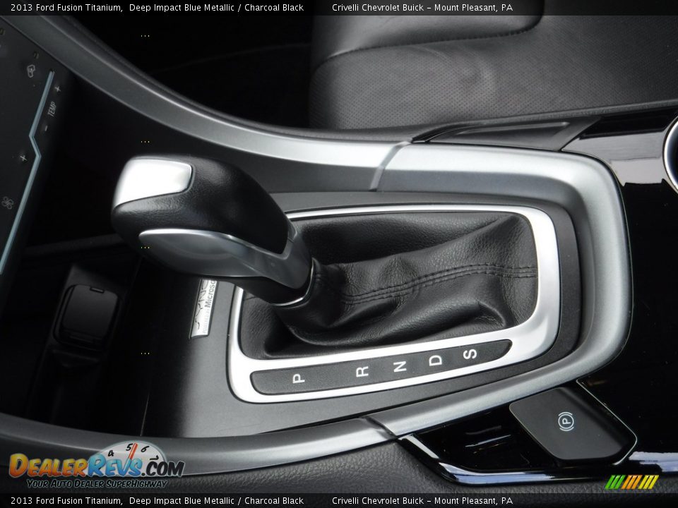 2013 Ford Fusion Titanium Deep Impact Blue Metallic / Charcoal Black Photo #25