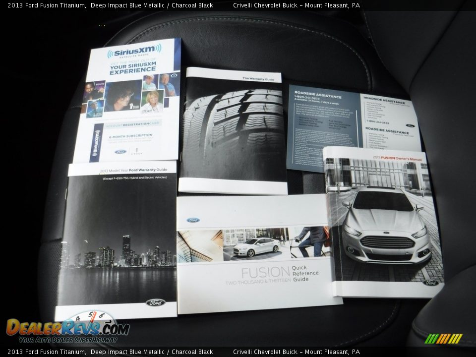 2013 Ford Fusion Titanium Deep Impact Blue Metallic / Charcoal Black Photo #36