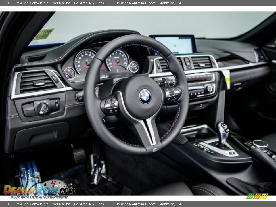 2017 BMW M4 Convertible Yas Marina Blue Metallic / Black Photo #6