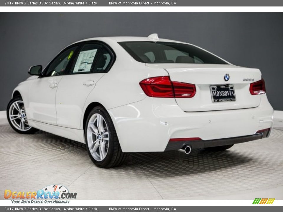 2017 BMW 3 Series 328d Sedan Alpine White / Black Photo #3