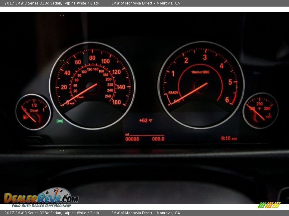 2017 BMW 3 Series 328d Sedan Gauges Photo #7