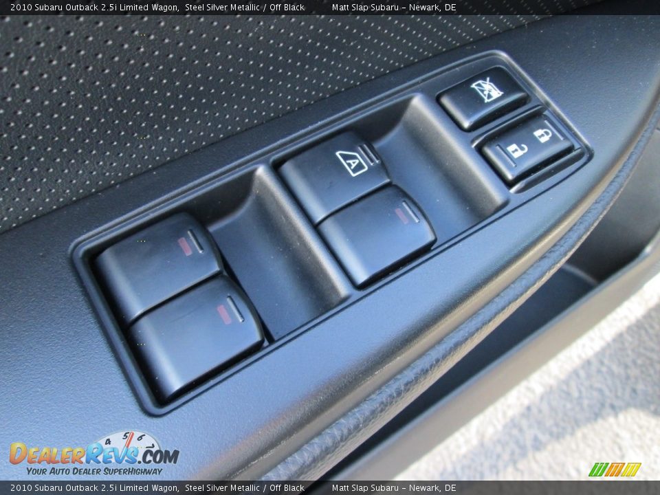 2010 Subaru Outback 2.5i Limited Wagon Steel Silver Metallic / Off Black Photo #14