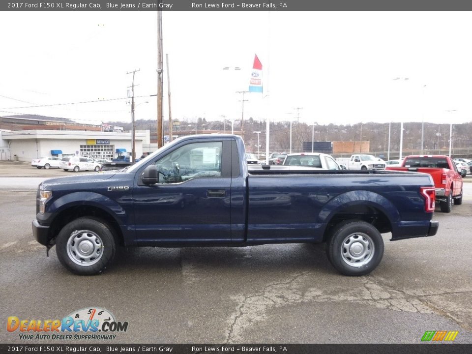 2017 Ford F150 XL Regular Cab Blue Jeans / Earth Gray Photo #7
