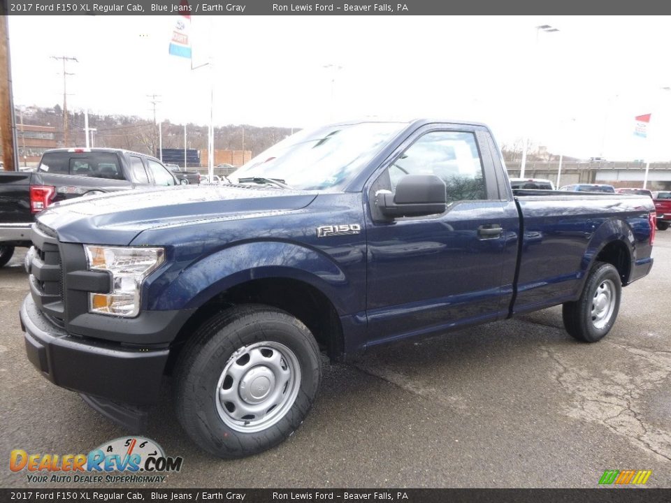 2017 Ford F150 XL Regular Cab Blue Jeans / Earth Gray Photo #8