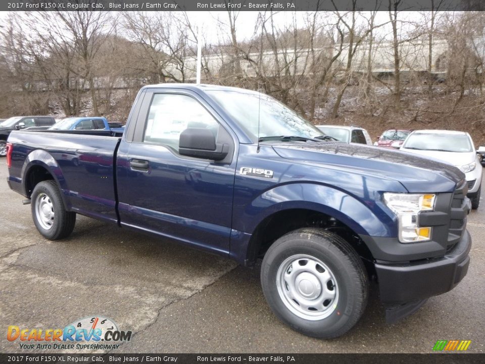 2017 Ford F150 XL Regular Cab Blue Jeans / Earth Gray Photo #10