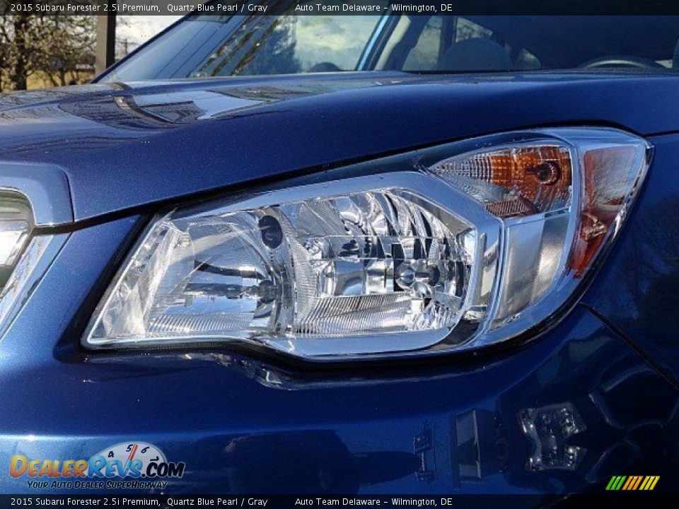 2015 Subaru Forester 2.5i Premium Quartz Blue Pearl / Gray Photo #9