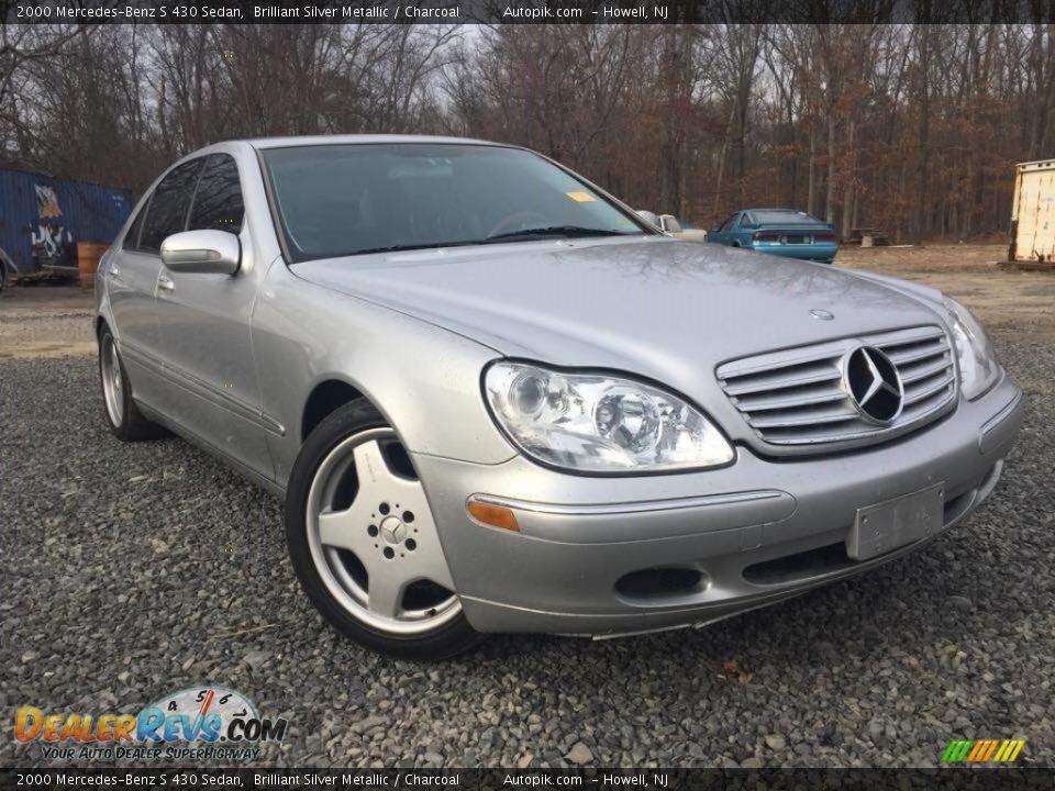 2000 Mercedes-Benz S 430 Sedan Brilliant Silver Metallic / Charcoal Photo #1