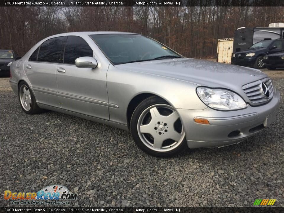 2000 Mercedes-Benz S 430 Sedan Brilliant Silver Metallic / Charcoal Photo #2