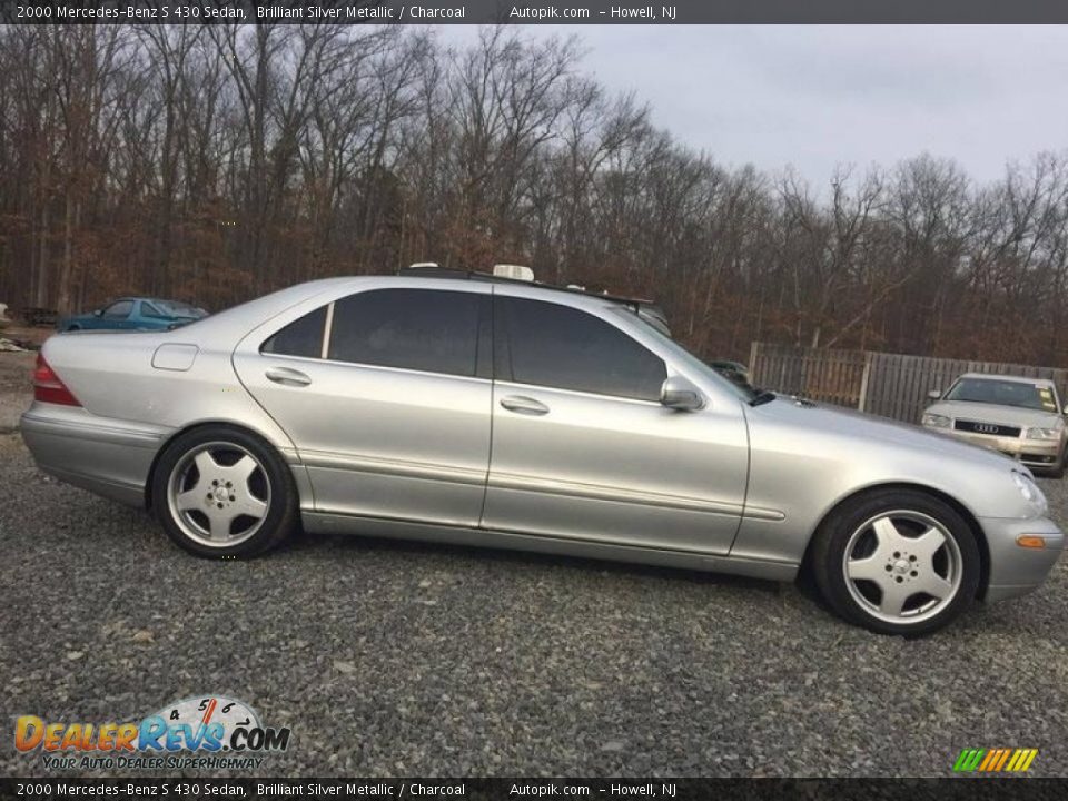 2000 Mercedes-Benz S 430 Sedan Brilliant Silver Metallic / Charcoal Photo #4