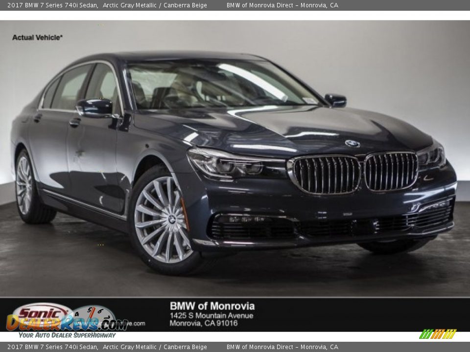 2017 BMW 7 Series 740i Sedan Arctic Gray Metallic / Canberra Beige Photo #1