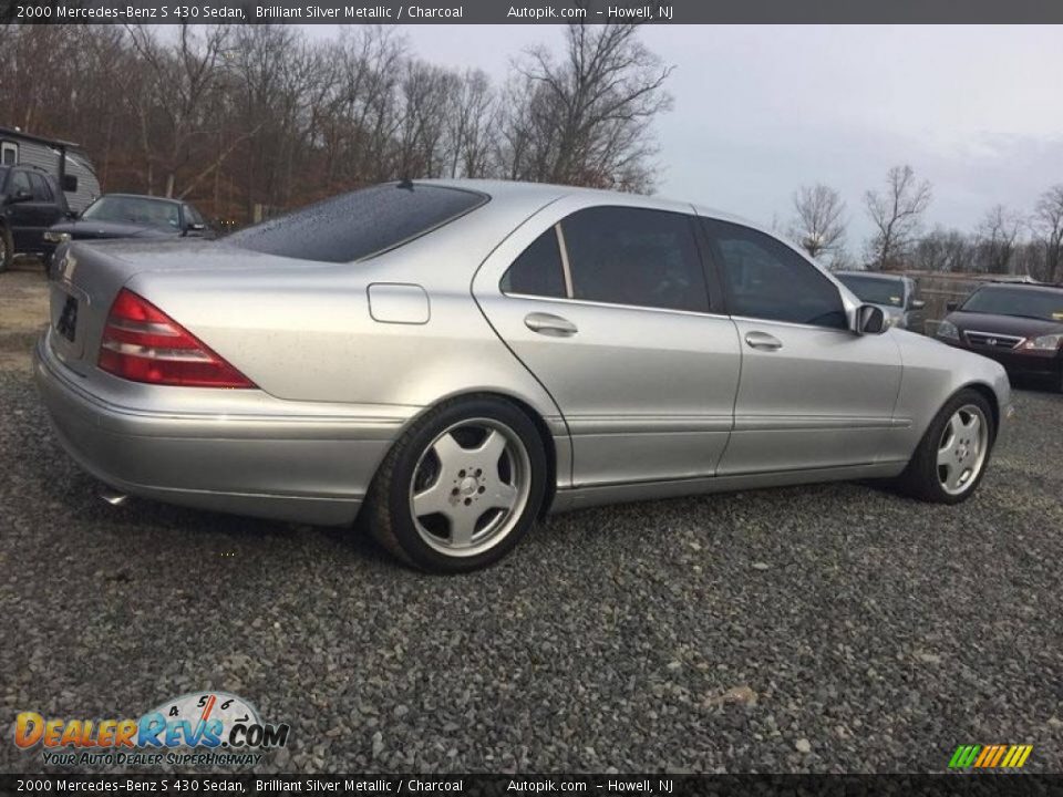 2000 Mercedes-Benz S 430 Sedan Brilliant Silver Metallic / Charcoal Photo #5