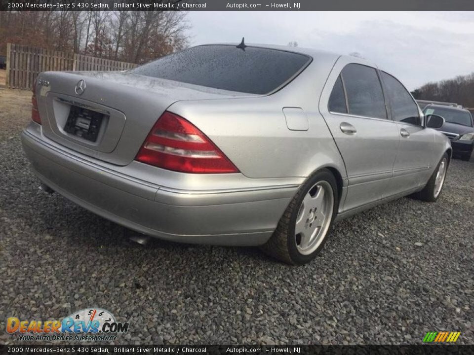 2000 Mercedes-Benz S 430 Sedan Brilliant Silver Metallic / Charcoal Photo #6