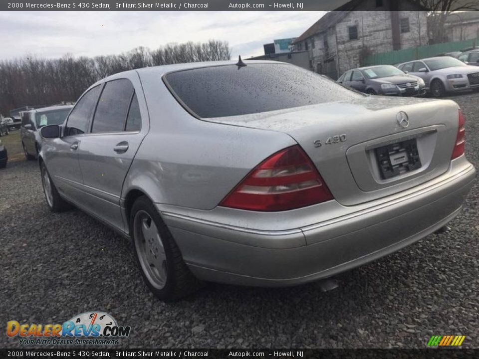2000 Mercedes-Benz S 430 Sedan Brilliant Silver Metallic / Charcoal Photo #9