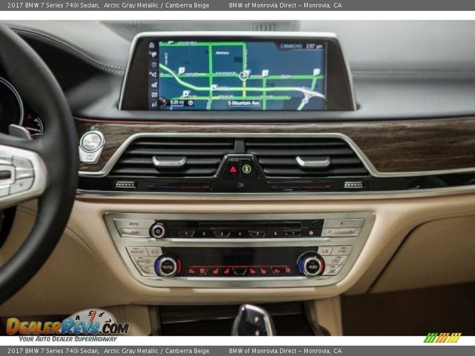 2017 BMW 7 Series 740i Sedan Arctic Gray Metallic / Canberra Beige Photo #5