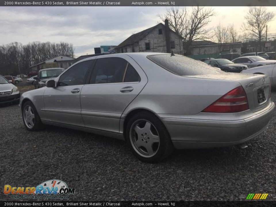 2000 Mercedes-Benz S 430 Sedan Brilliant Silver Metallic / Charcoal Photo #10