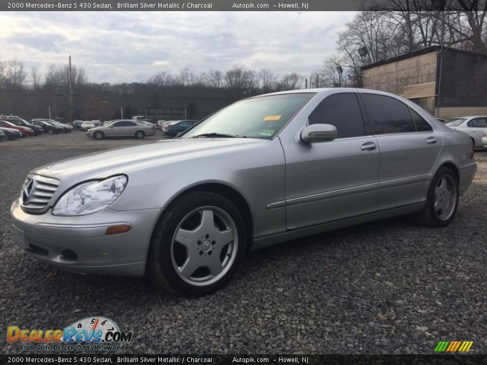 2000 Mercedes-Benz S 430 Sedan Brilliant Silver Metallic / Charcoal Photo #14