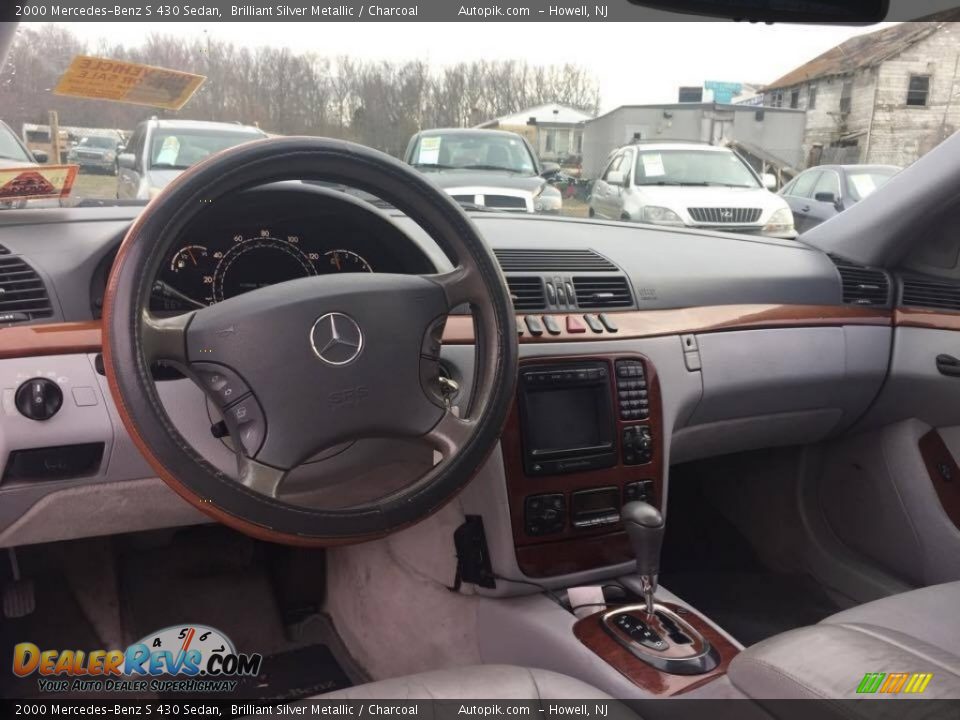 2000 Mercedes-Benz S 430 Sedan Brilliant Silver Metallic / Charcoal Photo #21
