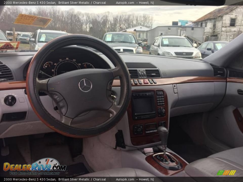 2000 Mercedes-Benz S 430 Sedan Brilliant Silver Metallic / Charcoal Photo #22