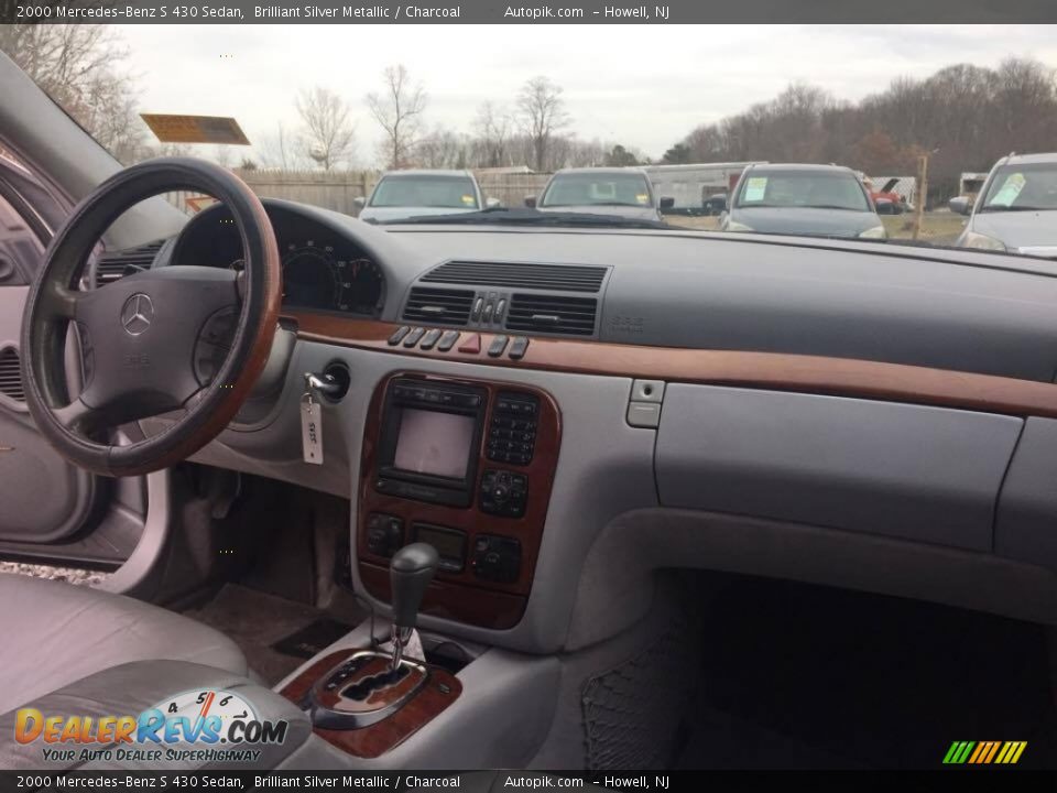 2000 Mercedes-Benz S 430 Sedan Brilliant Silver Metallic / Charcoal Photo #24